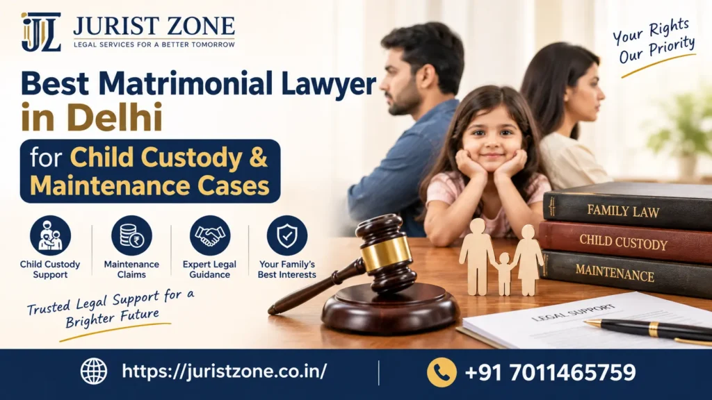 Best Matrimonial Lawyer in Delhi for Child Custody & Maintenance Cases